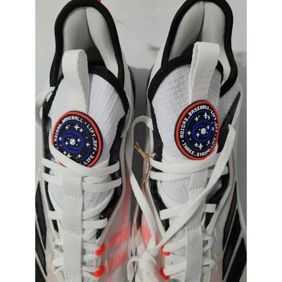 Adidas Icon 6 Liftoff Baseball White Black Cleats Shoes Mens Size 13.5 Brand New